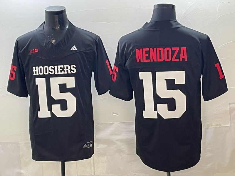 Men Ohio State Buckeyes #15 Mendoza Black Nike 2026 NCAA Jersey 01